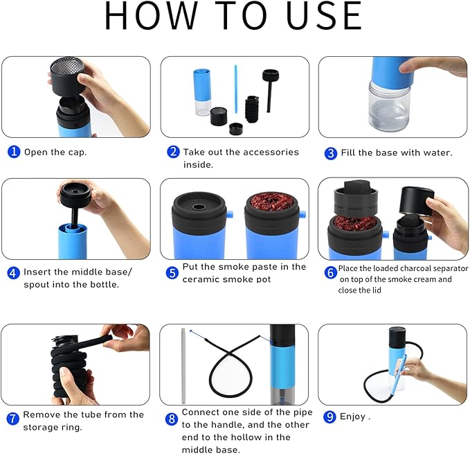 Evorlix™ Portable Small Hookah Set